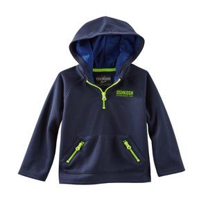 Oshkosh B'gosh Boy Activewear Jacket Hooded Track Jacket Full Zip Lightw…